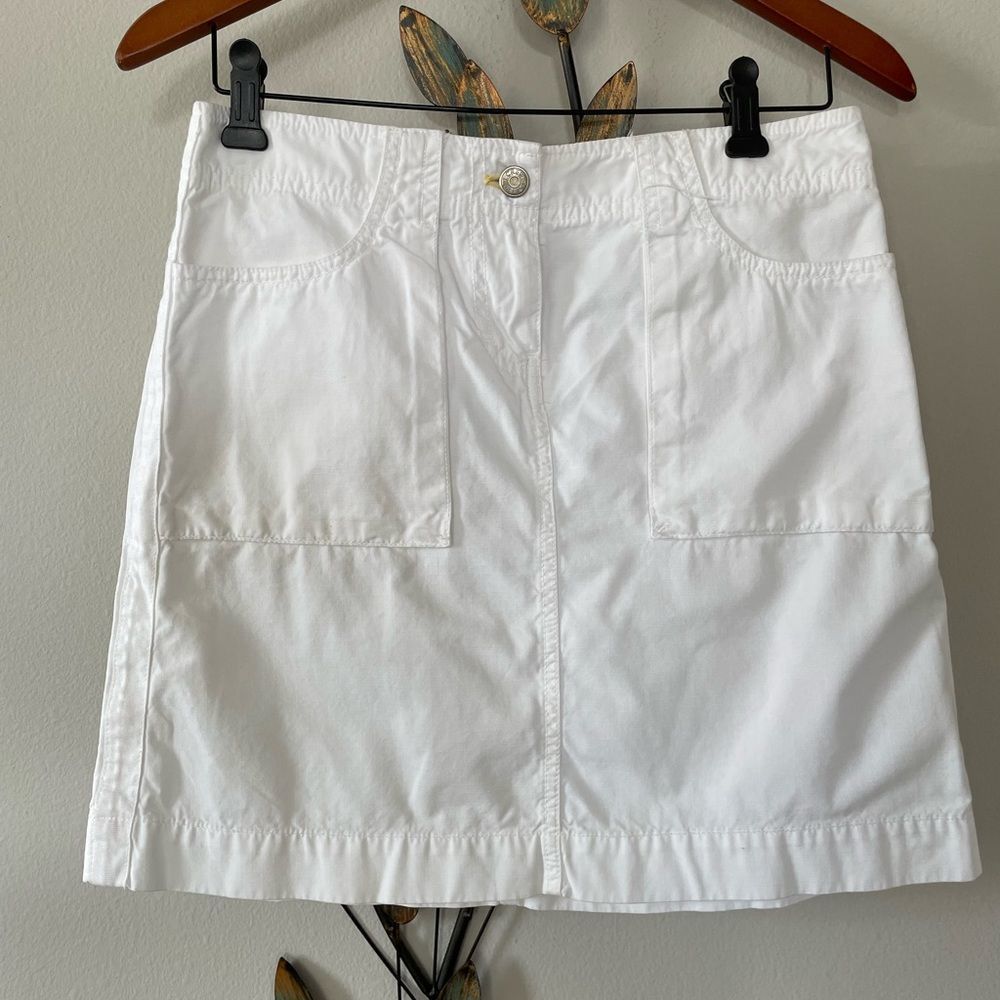 J Crew White Cotton Skirt - Size 2